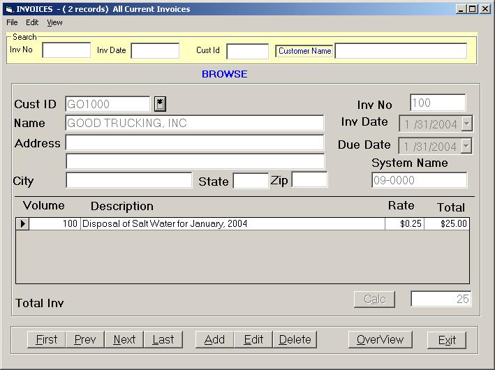 SWD Reporter - Screens for the Saltwater Disposal Software